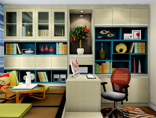 歐式風格榻榻米書柜