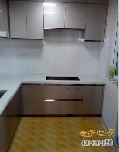 小廚房櫥柜效果圖，濃縮是精華