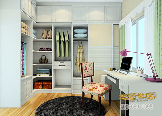 臥室房間太小，這樣設(shè)計(jì)內(nèi)嵌式衣柜，超棒的